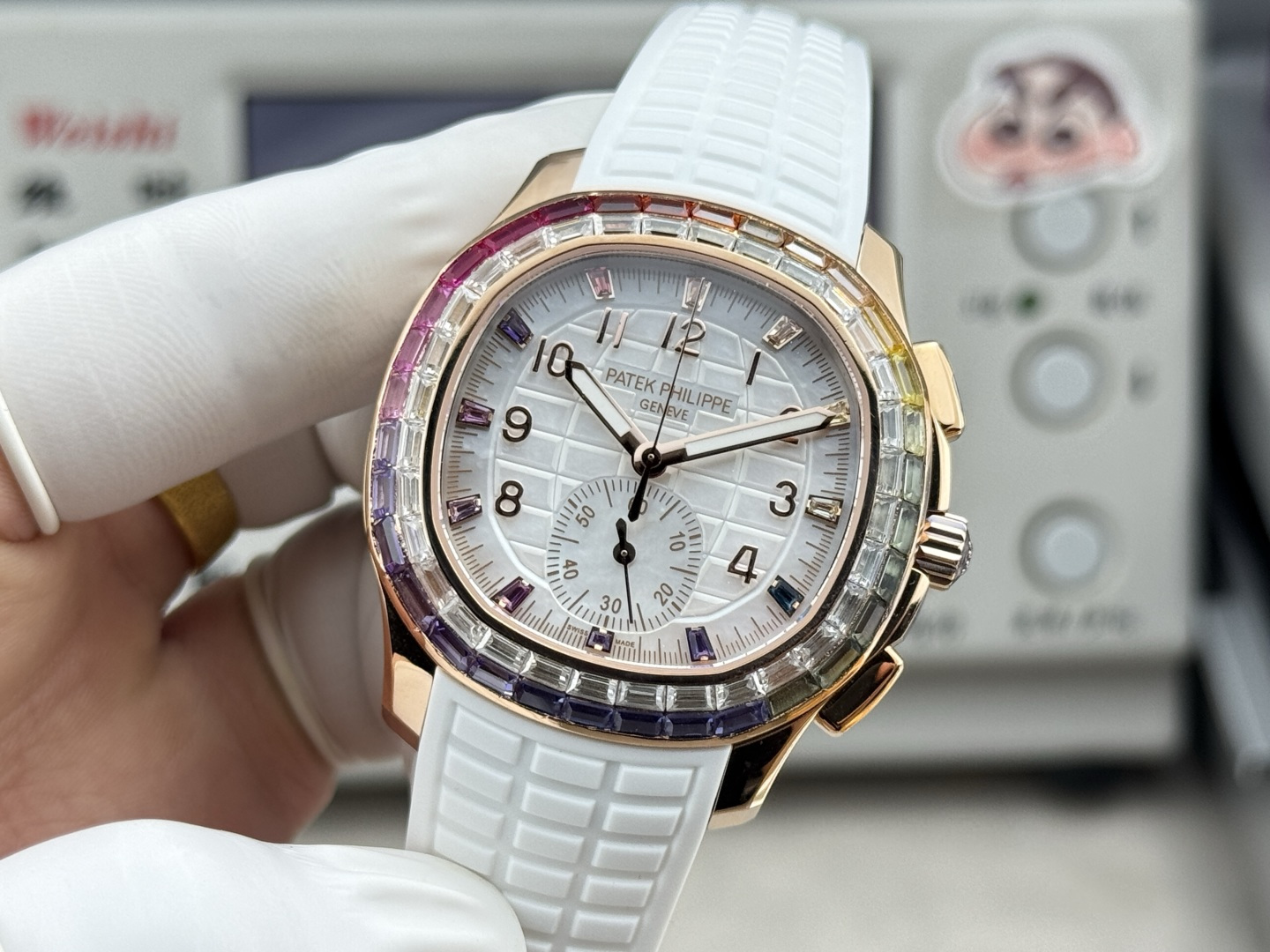 Patek Philippe Aquanaut Luce 7968/300R-001 Rainbow Chronograph 1:1 Superclone - Image 95