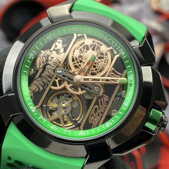 Jacob & Co. Epic X Stainless steel Rubber strap 44 mm Configuration 6954E8 1:1 Superclone