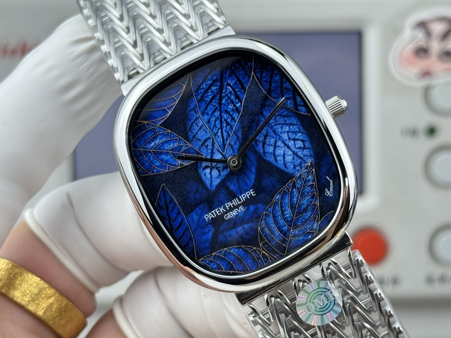 Patek Philippe Golden Ellipse 5738/51G-001 Hand-Engraved Enamel Dial 1:1 Superclone - Image 22