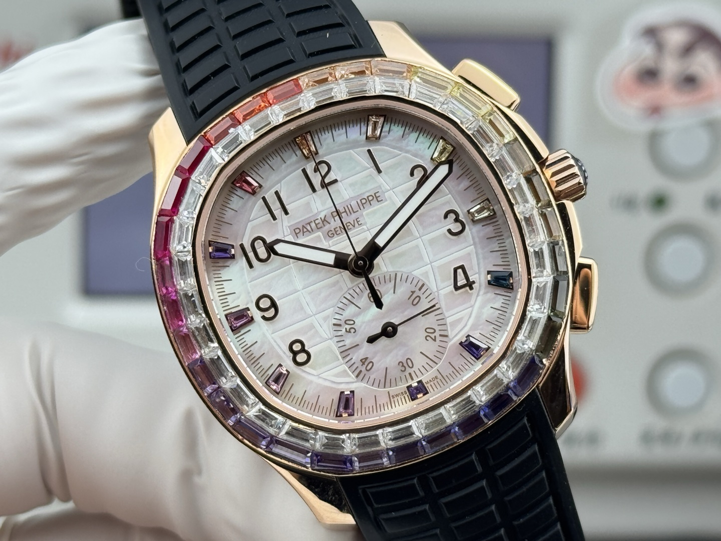 Patek Philippe Aquanaut Luce 7968/300R-001 Rainbow Chronograph 1:1 Superclone - Image 116
