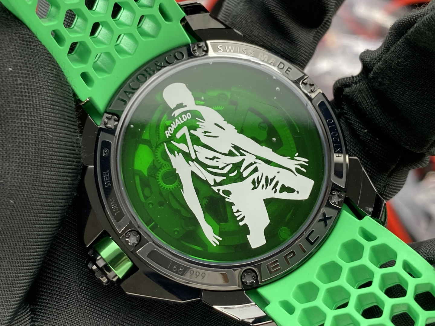Jacob & Co. Epic X Stainless steel Rubber strap 44 mm Configuration 6954E8 1:1 Superclone - Image 6