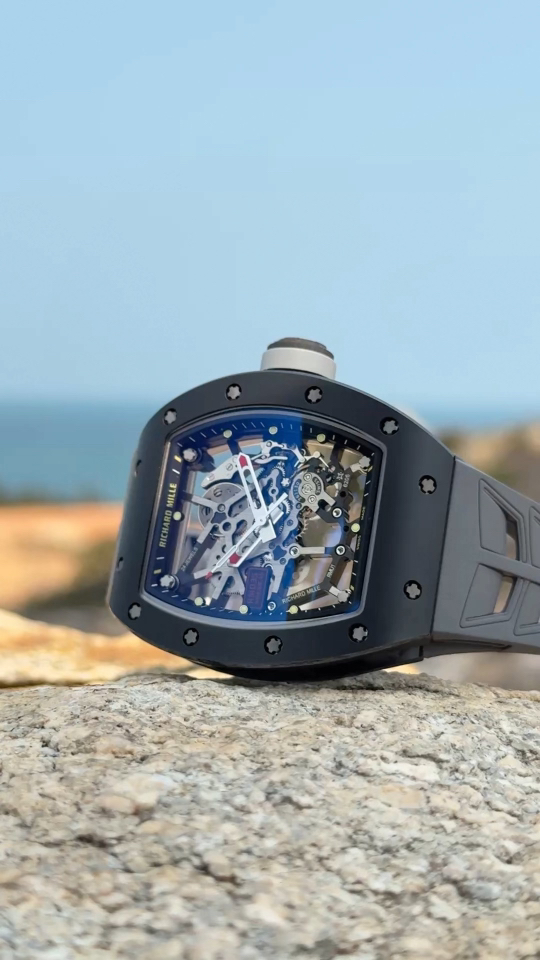 Richard Mille RM 035 RM035 Black Rubber strap Manual-wind Configuration D136D2 1:1 Superclone