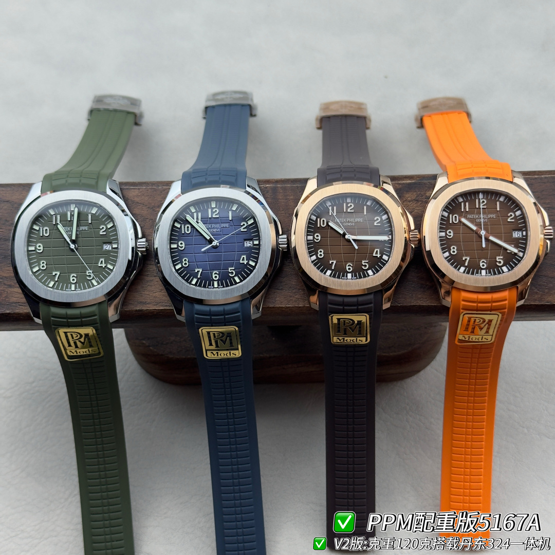 Patek Philippe Aquanaut Rubber strap PPM Factory Configuration A456D1 1:1 Superclone