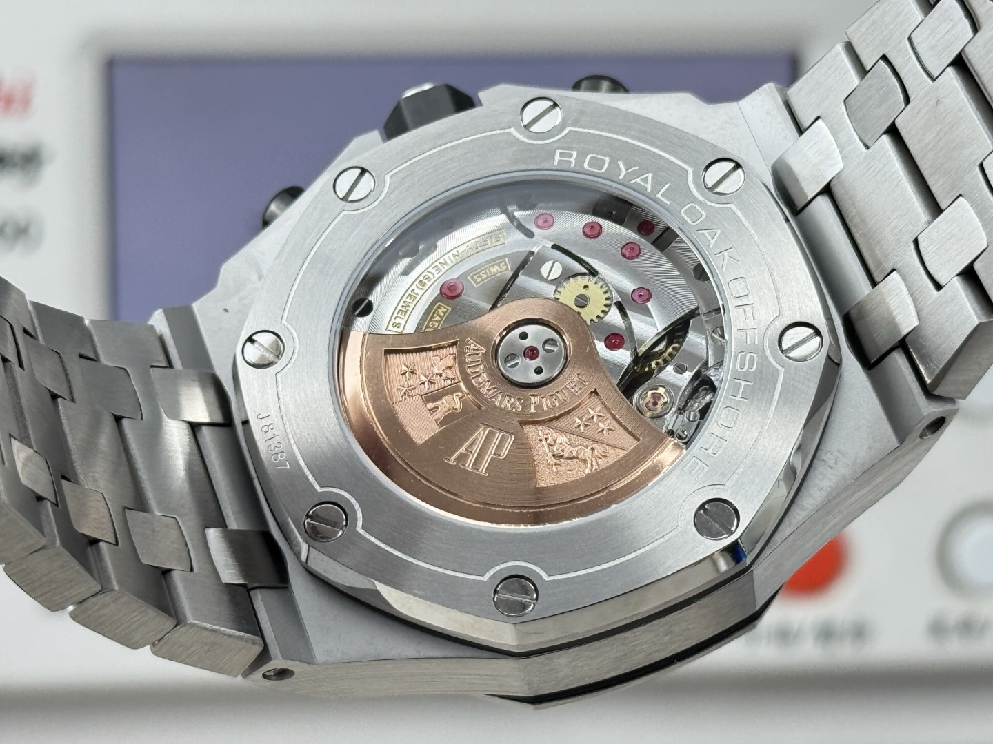 Audemars Piguet Royal Oak Offshore 26470 Stainless steel Rubber strap 42 mm Chronograph LS Factory Configuration 7F84E3 1:1 Superclone - Image 9