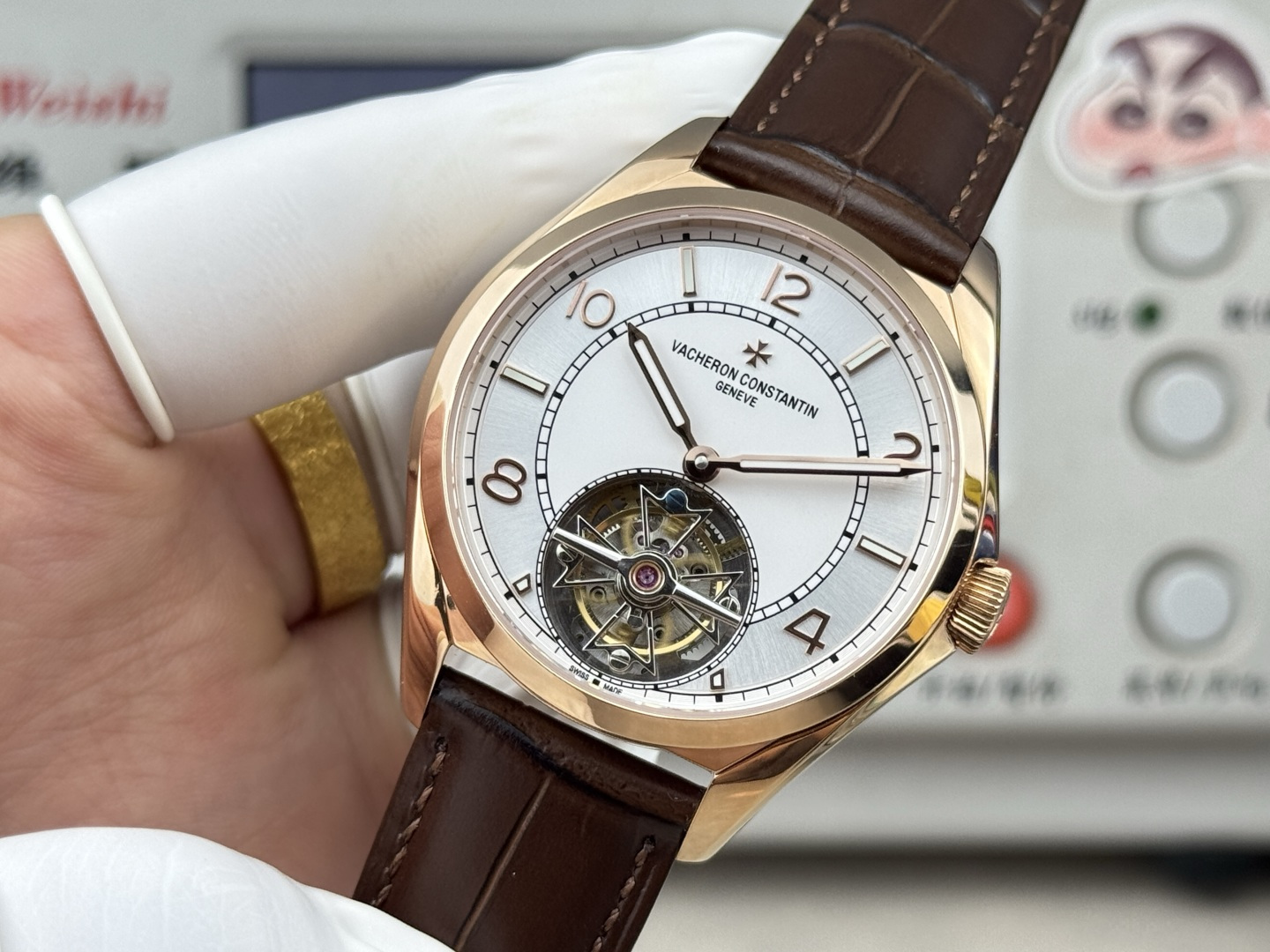 Vacheron Constantin Fiftysix tourbillon - 41 mm - Pink Gold Watch 6000E/000R-B488 (X60R2316) 1:1 Superclone - Image 4