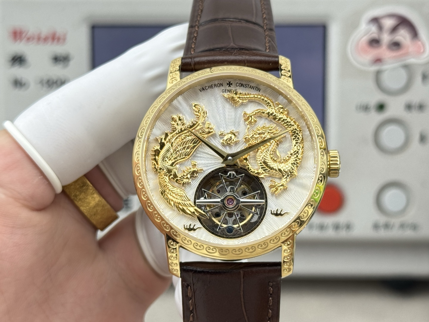 Vacheron Constantin Traditionnelle Rose-gold tone Black dial 41 mm Tourbillon Manual-wind ANT Factory Configuration 28CC15 1:1 Superclone - Image 4