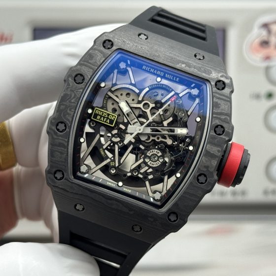 Richard Mille RM 035 RM35-02 Black dial Rubber strap Configuration D7556F 1:1 Superclone