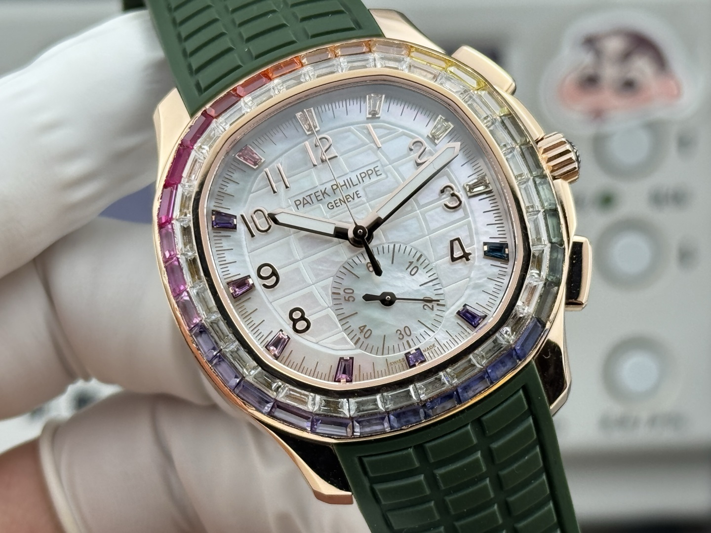 Patek Philippe Aquanaut Luce 7968/300R-001 Rainbow Chronograph 1:1 Superclone - Image 129