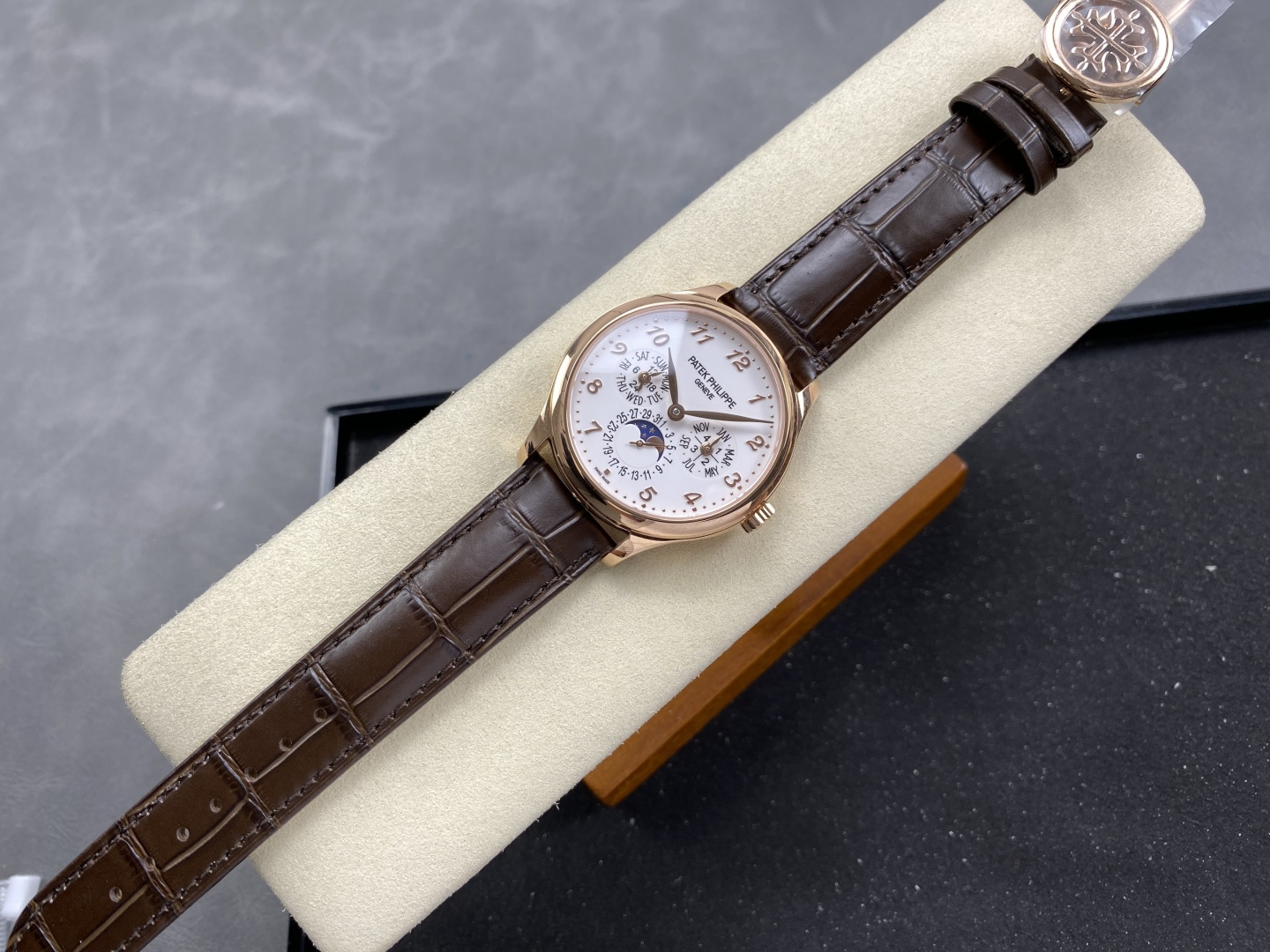 Patek Philippe Grand Complications Leather strap 39 mm Moon phase Automatic 3K Factory Configuration 629021 1:1 Superclone - Image 3