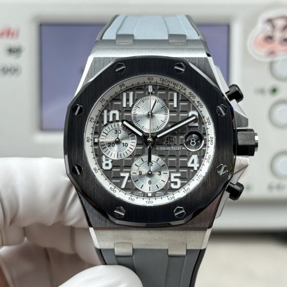 Audemars Piguet Royal Oak Offshore 26470 Stainless steel Rubber strap 42 mm Chronograph LS Factory Configuration D2C69C 1:1 Superclone