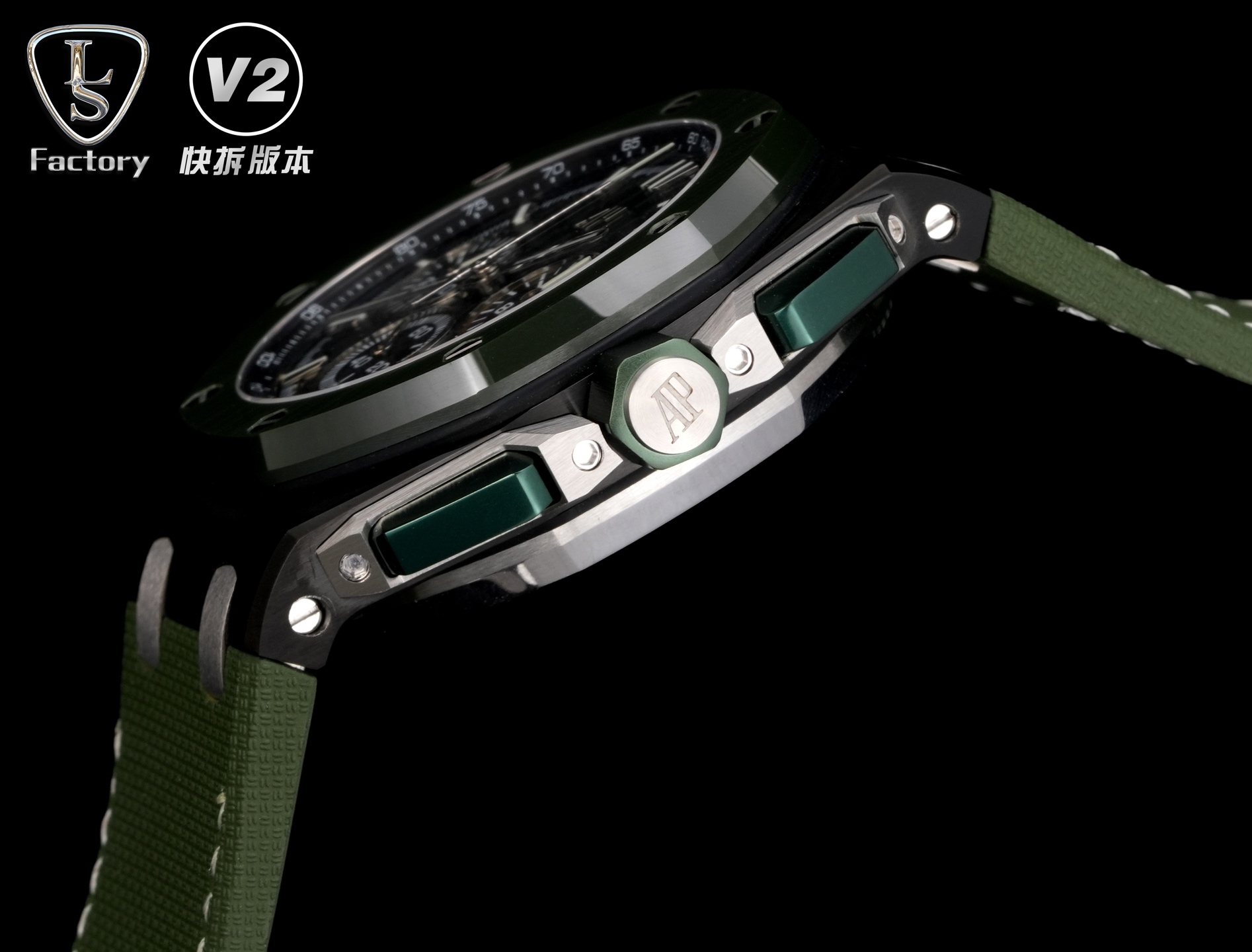 Audemars Piguet Royal Oak Offshore 26420 316 Stainless Steel Rubber strap 43 mm Date display Configuration C75B61 1:1 Superclone - Image 6