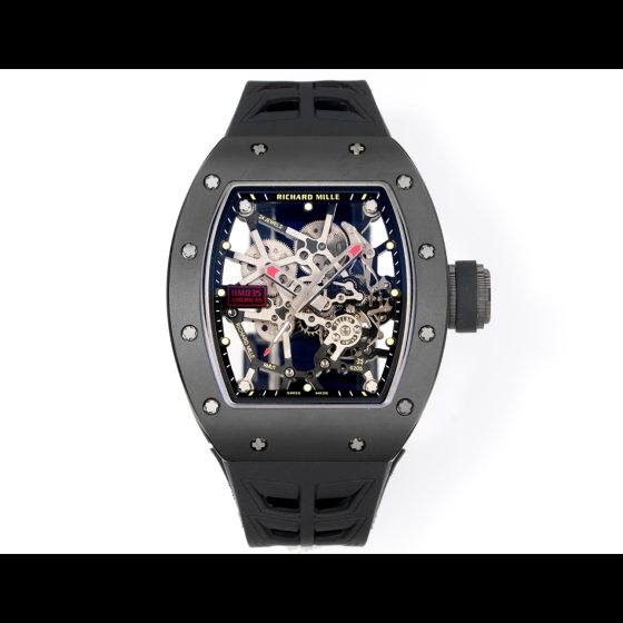 Richard Mille RM 035 RM035 Black Rubber strap Manual-wind Configuration 76DE61 1:1 Superclone