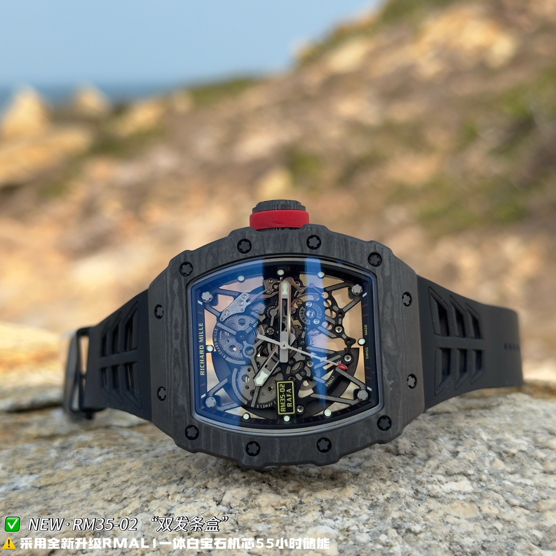 Richard Mille RM 035 RM35-02 Black dial Rubber strap Configuration CF5D15 1:1 Superclone - Image 10