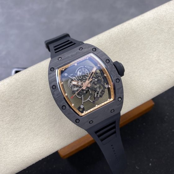 Richard Mille RM 055 RM055 Carbon composite Rubber strap 49.90 x 42.70 mm Configuration 5D7157 1:1 Superclone
