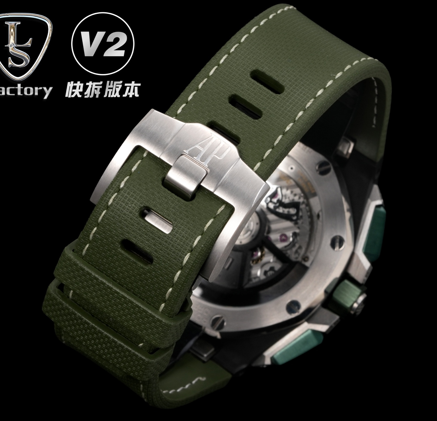 Audemars Piguet Royal Oak Offshore 26420 316 Stainless Steel Rubber strap 43 mm Date display Configuration C75B61 1:1 Superclone - Image 5