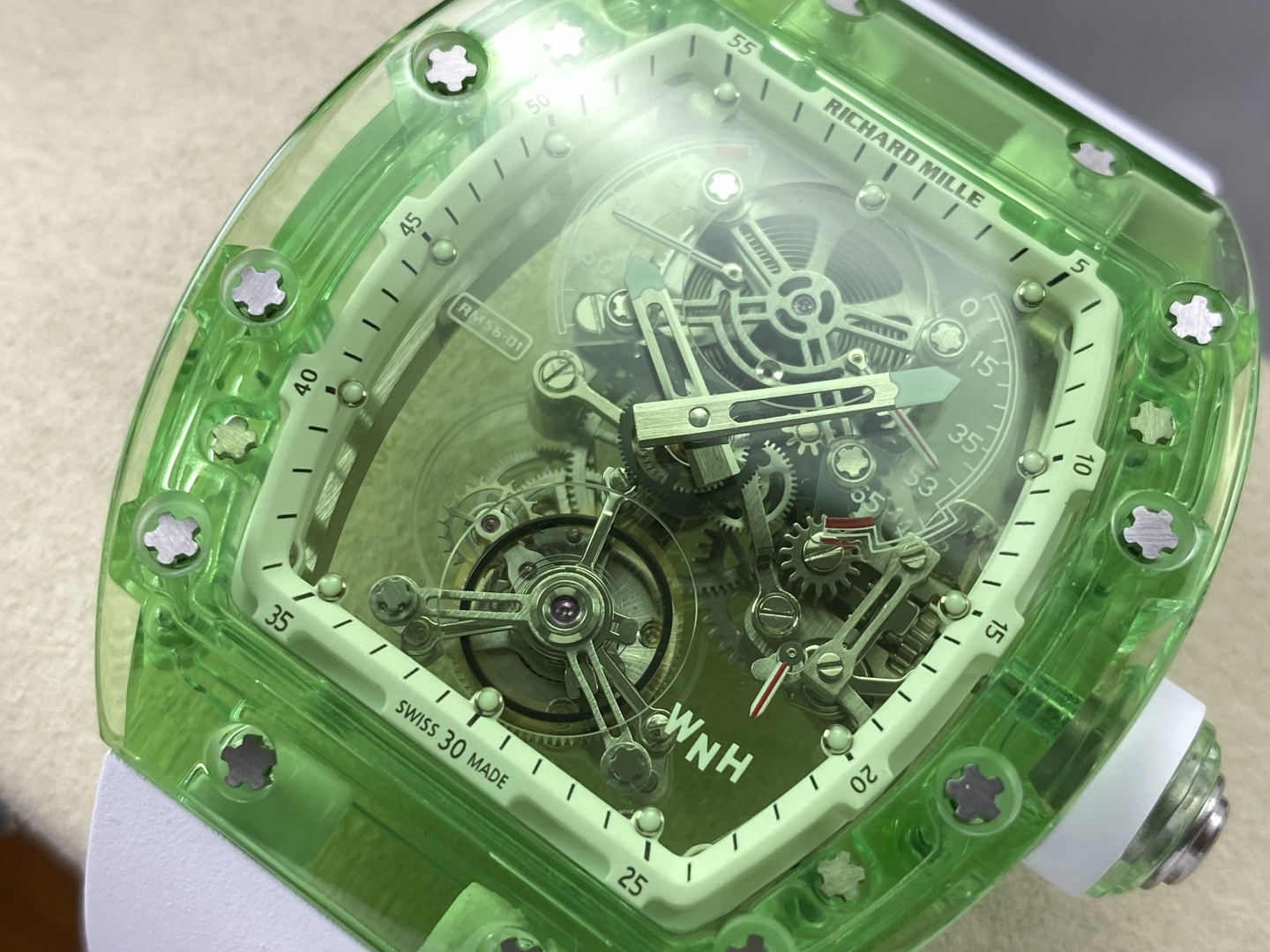 Richard Mille RM 56 RM56-01 Tourbillon Manual-wind Configuration 7C4DF3 1:1 Superclone - Image 12