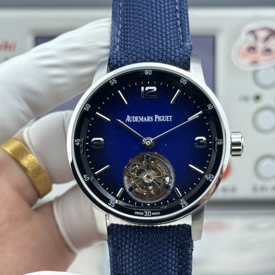 Audemars Piguet Code 11.59 26396 Stainless steel Fabric strap 42 mm Tourbillon Configuration 59840C 1:1 Superclone