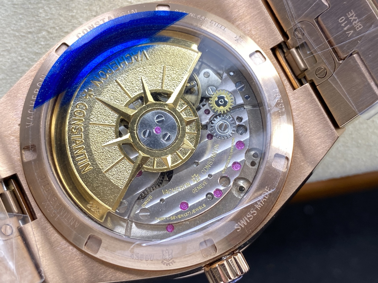 Vacheron Constantin Overseas 4500V Stainless steel Rose Stainless-steel bracelet K1 Factory Configuration 4A76A5 1:1 Superclone - Image 10