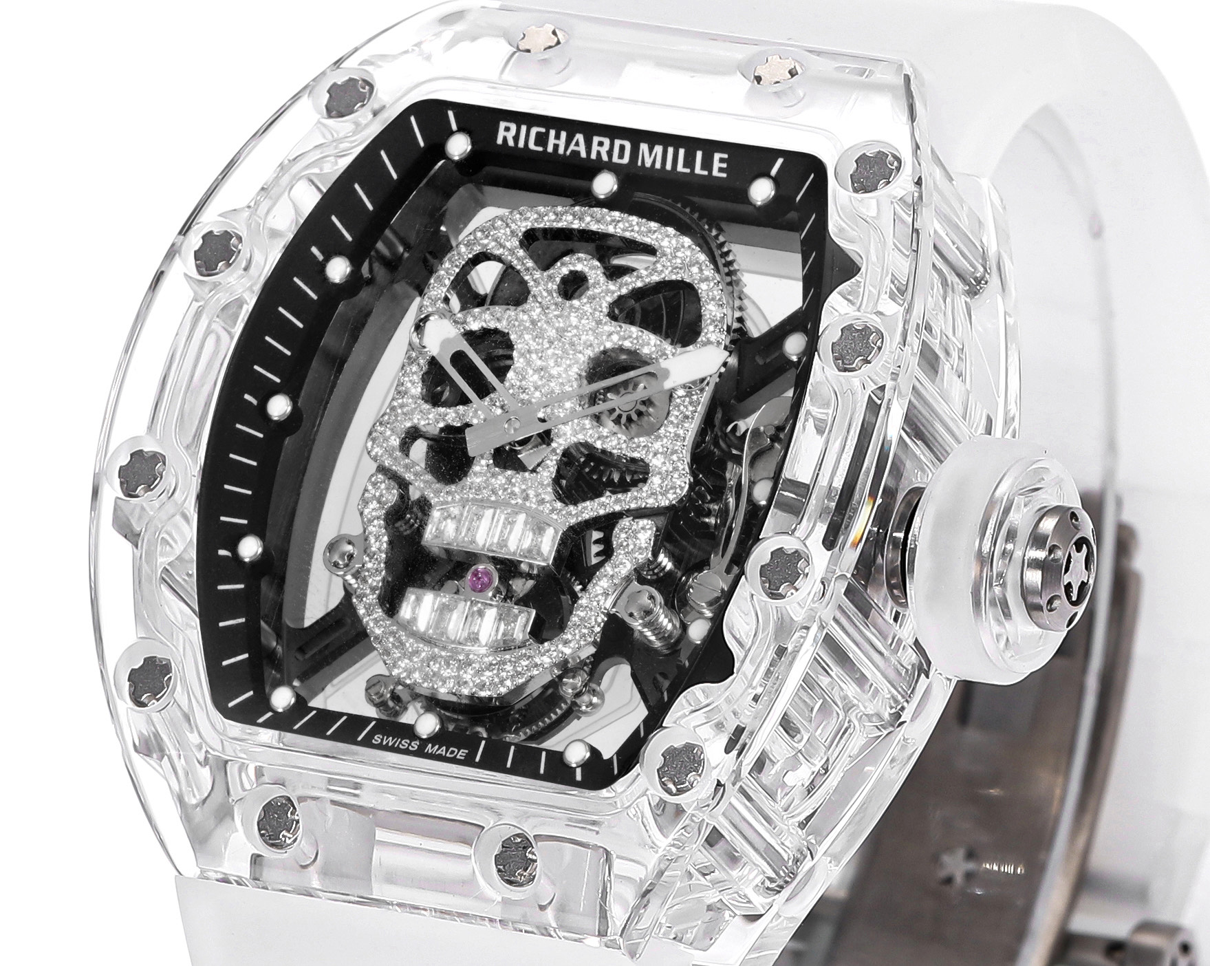 Richard Mille RM 052 RM052 Rubber strap Tourbillon MS Factory Configuration 3C3C4B 1:1 Superclone - Image 21