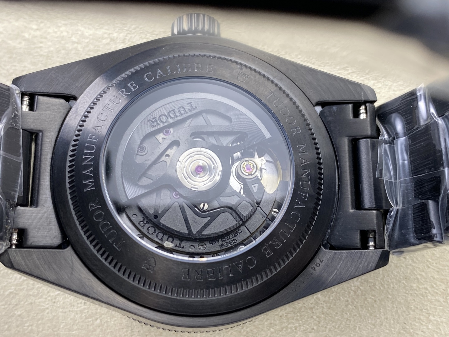 Tudor Black Bay Black Black Leather strap 41 mm Tourbillon GR Factory Configuration AB8B1C 1:1 Superclone - Image 9