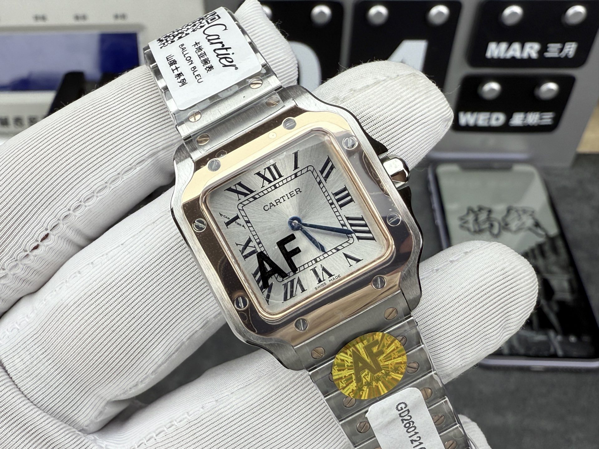 Cartier Santos 27 mm AF Factory Configuration 4DC8A4 1:1 Superclone - Image 2