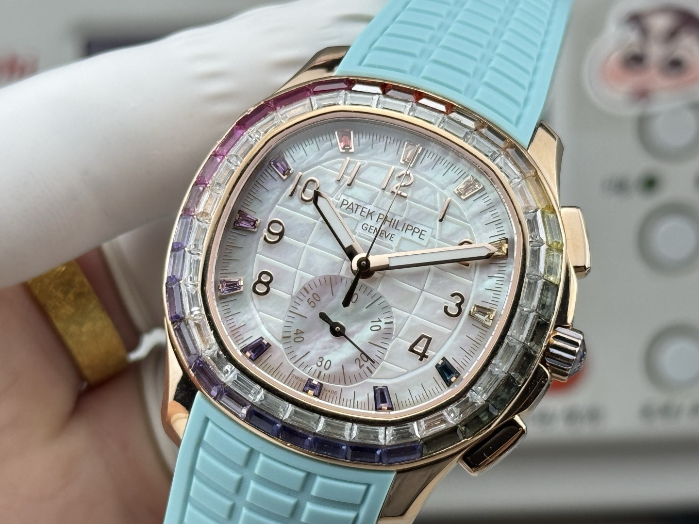 Patek Philippe Aquanaut Luce 7968/300R-001 Rainbow Chronograph 1:1 Superclone - Image 125