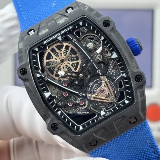 Richard Mille RM 027 RM27-05 Carbon composite Tourbillon Configuration 19C63D 1:1 Superclone