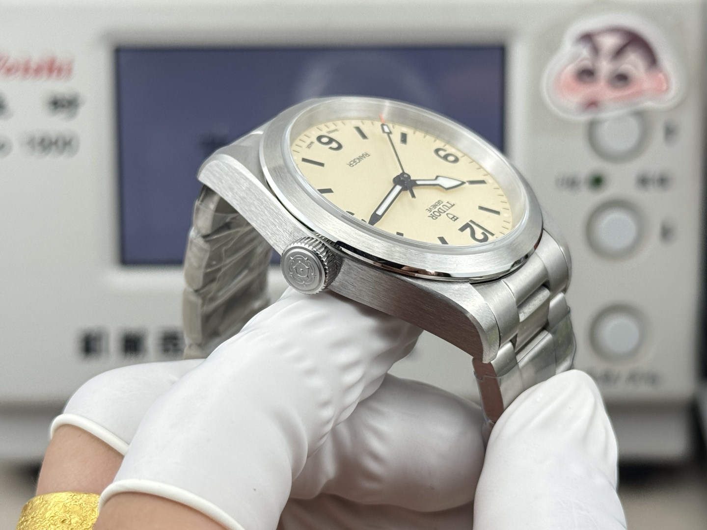 Tudor Ranger watch - 39mm steel case, Beige domed dial - m79950-0008 1:1 Superclone - Image 14