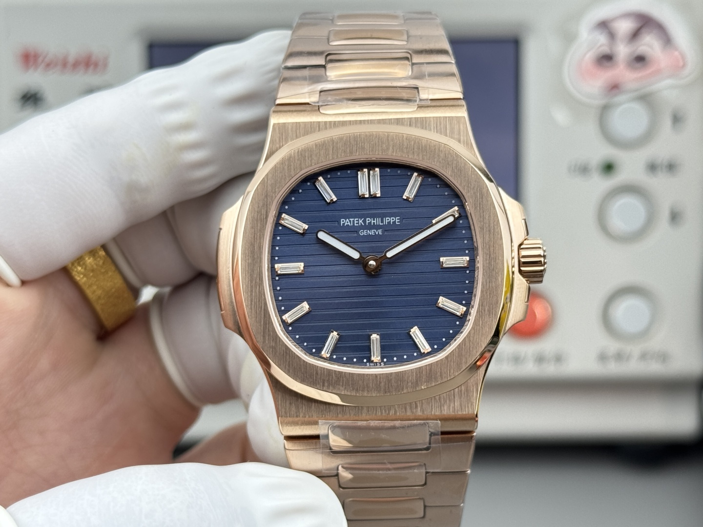 Patek Philippe Nautilus Blue dial Tourbillon BLS Factory Configuration 8A732C 1:1 Superclone - Image 6