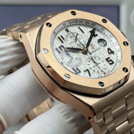 Audemars Piguet Royal Oak Offshore 26470 Stainless steel Rubber strap 42 mm Chronograph LS Factory Configuration 13DCF3 1:1 Superclone