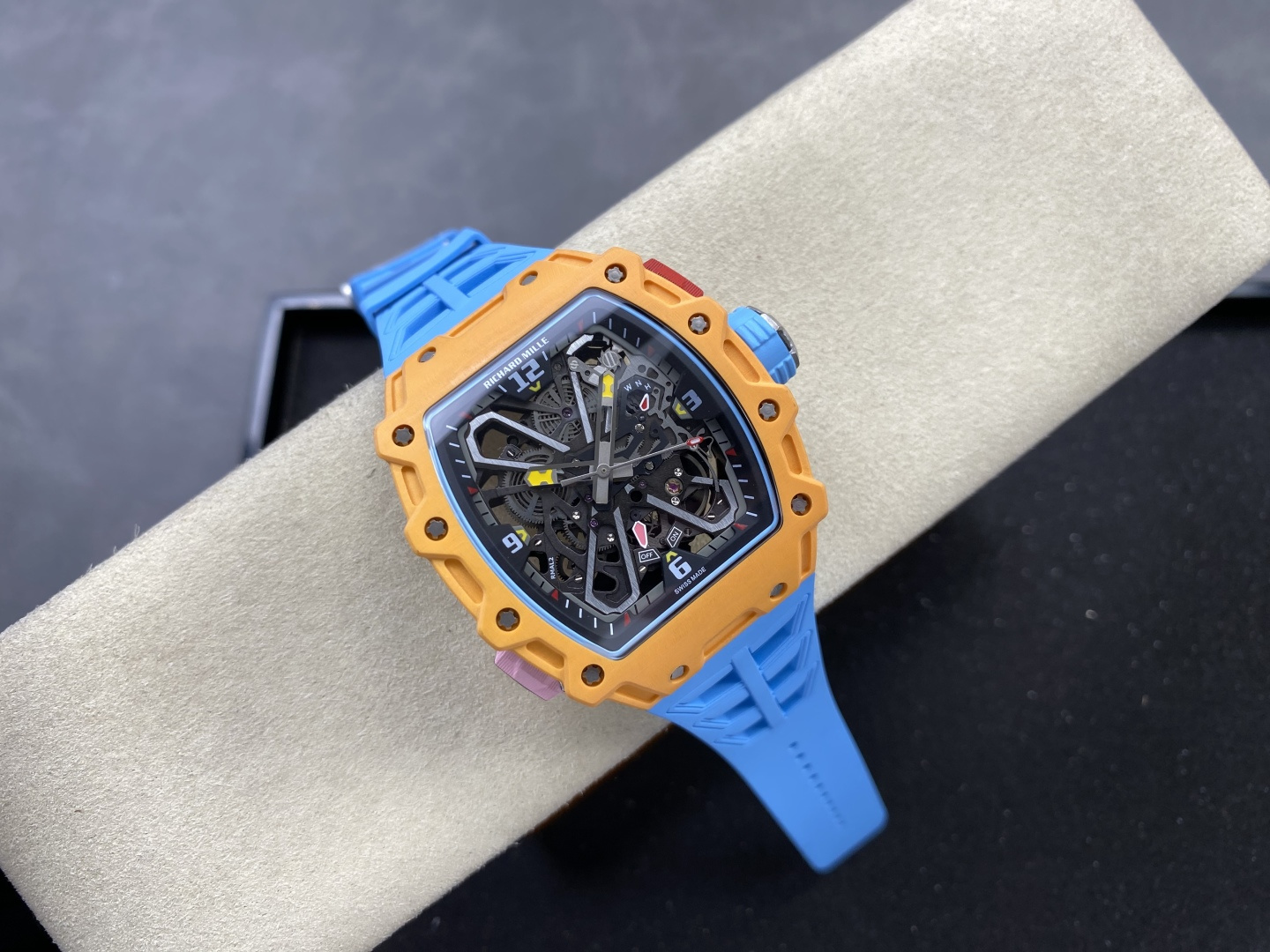 Richard Mille RM 035 RM35 Carbon composite 43.15 x 49.95 mm Skeleton / openworked CLEAN Factory Configuration EFEDF2 1:1 Superclone