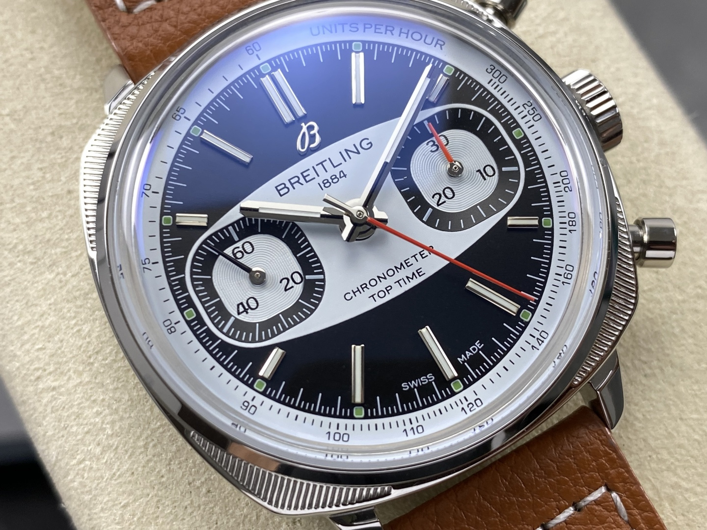 Breitling Top Time Leather strap 38 mm Chronograph BLS Factory Configuration DA97A4 1:1 Superclone - Image 12