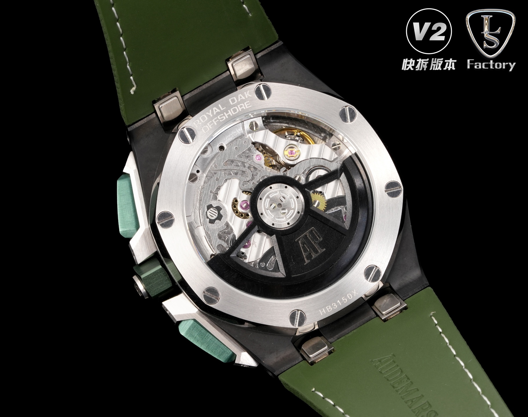 Audemars Piguet Royal Oak Offshore 26420 316 Stainless Steel Rubber strap 43 mm Date display Configuration C75B61 1:1 Superclone - Image 2