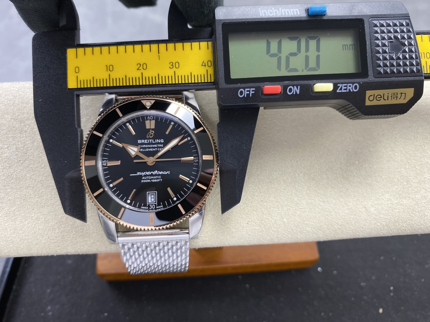 Breitling Superocean Heritage Rubber strap 42 mm GF Factory Configuration 5942F3 1:1 Superclone - Image 8