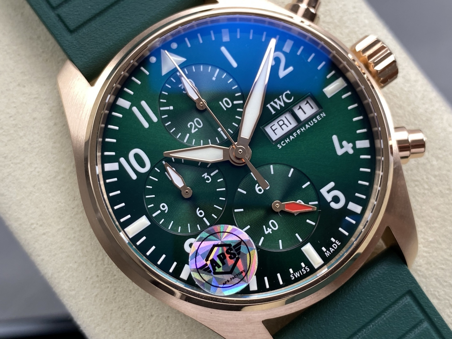 IWC Big Pilot / Pilot's Watches Stainless-steel bracelet 41 mm Chronograph APS Factory Configuration B81277 1:1 Superclone - Image 11