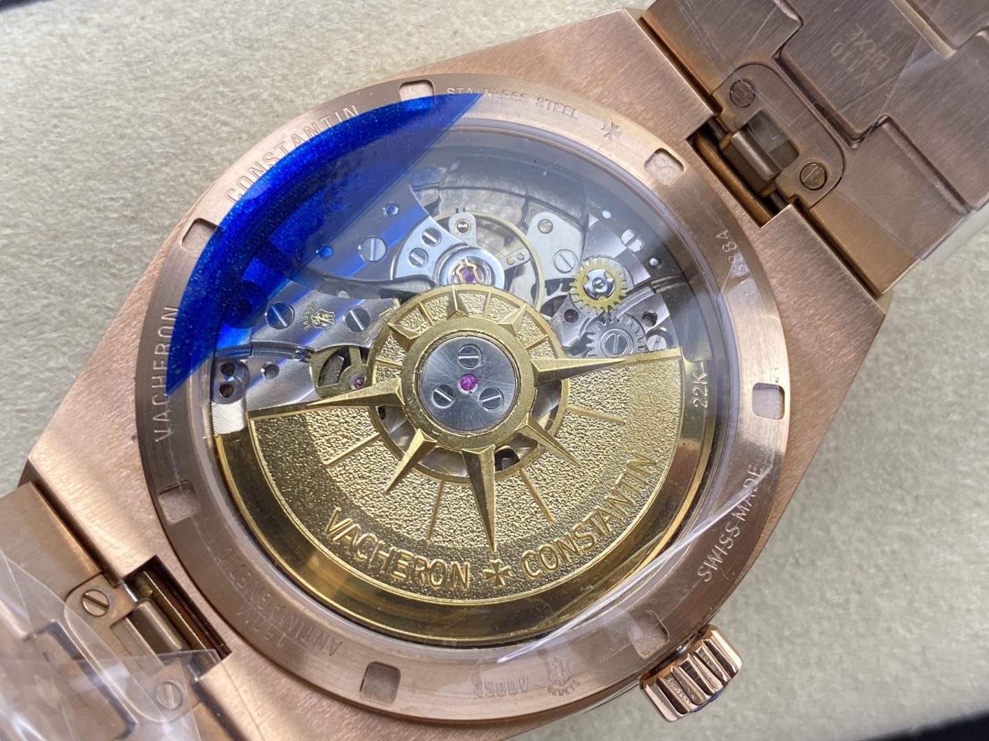 Vacheron Constantin Overseas 4500V Stainless steel Rose Stainless-steel bracelet K1 Factory Configuration 4A76A5 1:1 Superclone - Image 9