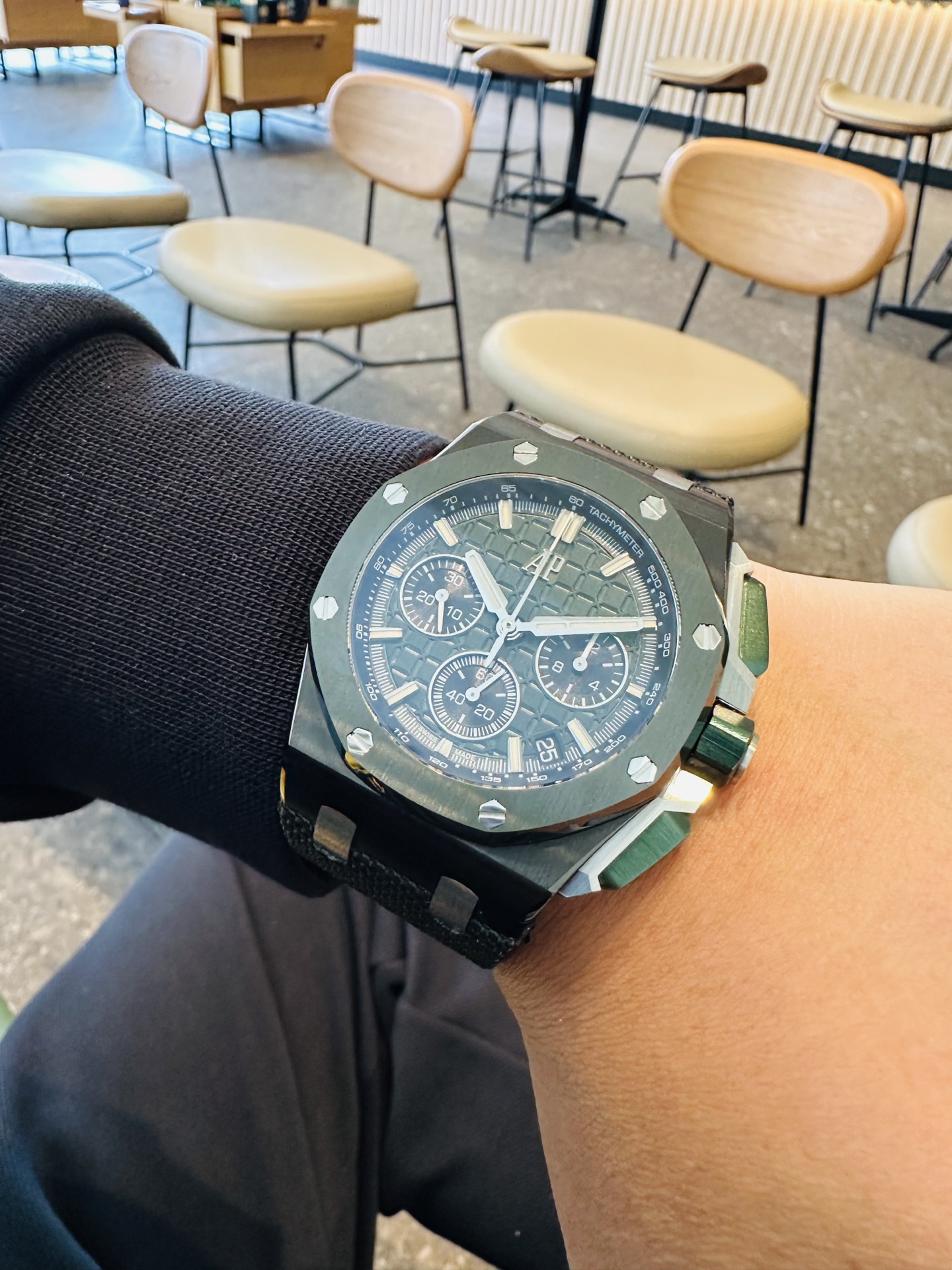 Audemars Piguet Royal Oak Offshore 26420 316 Stainless Steel Rubber strap 44 mm Date display LS Factory Configuration 66D2DB 1:1 Superclone - Image 9
