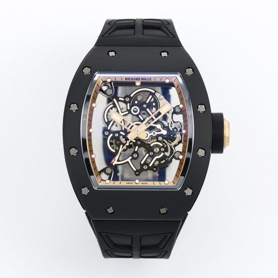 Richard Mille RM 055 RM055 Black Ceramic 42.70 mm Manual-wind ZF Factory Configuration F9798D 1:1 Superclone