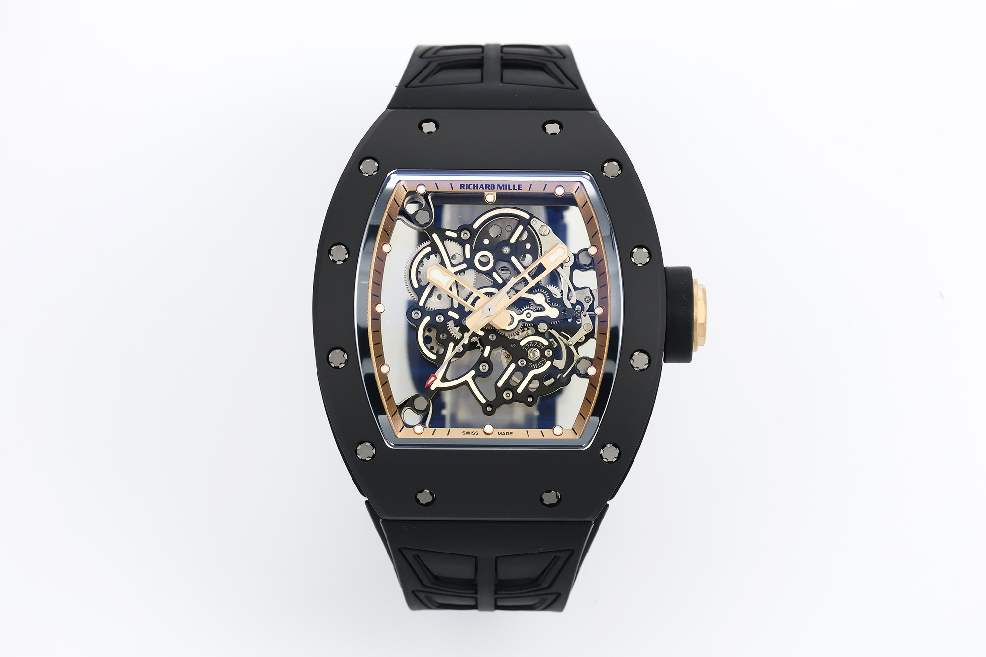 Richard Mille RM 055 RM055 Black Ceramic 42.70 mm Manual-wind ZF Factory Configuration F9798D 1:1 Superclone