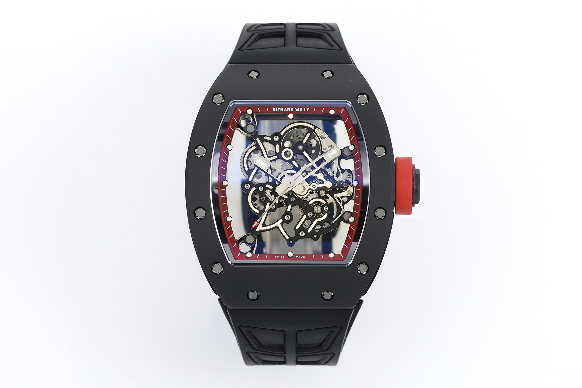Richard Mille RM 055 RM055 Black Ceramic 42.70 mm Manual-wind ZF Factory Configuration 6705AE 1:1 Superclone