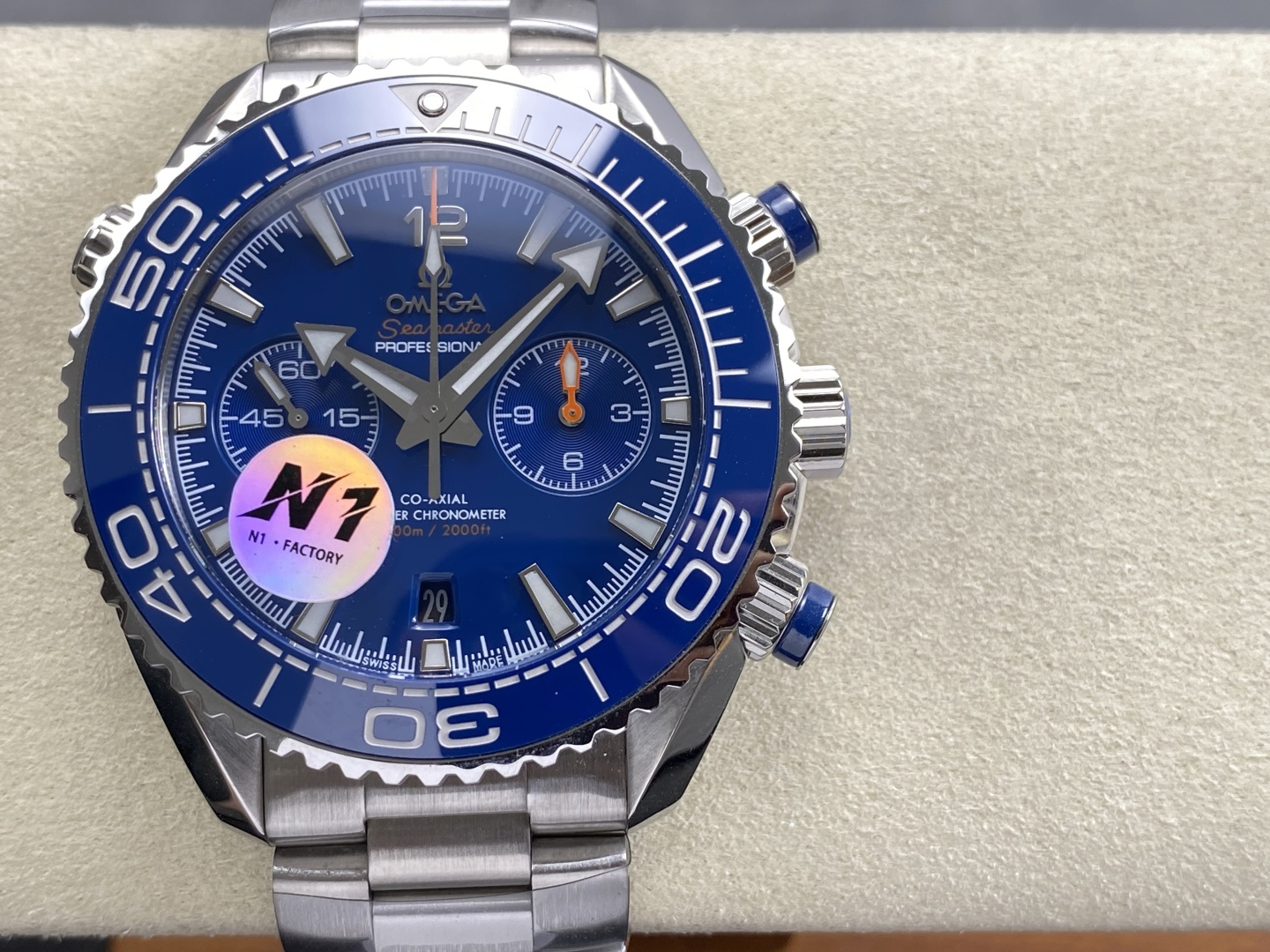 Omega Seamaster Planet Ocean 600M Co-Axial Master Chronometer Chronograph 45.5 mm 215.30.46.51.03.001 1:1 Superclone - Image 9