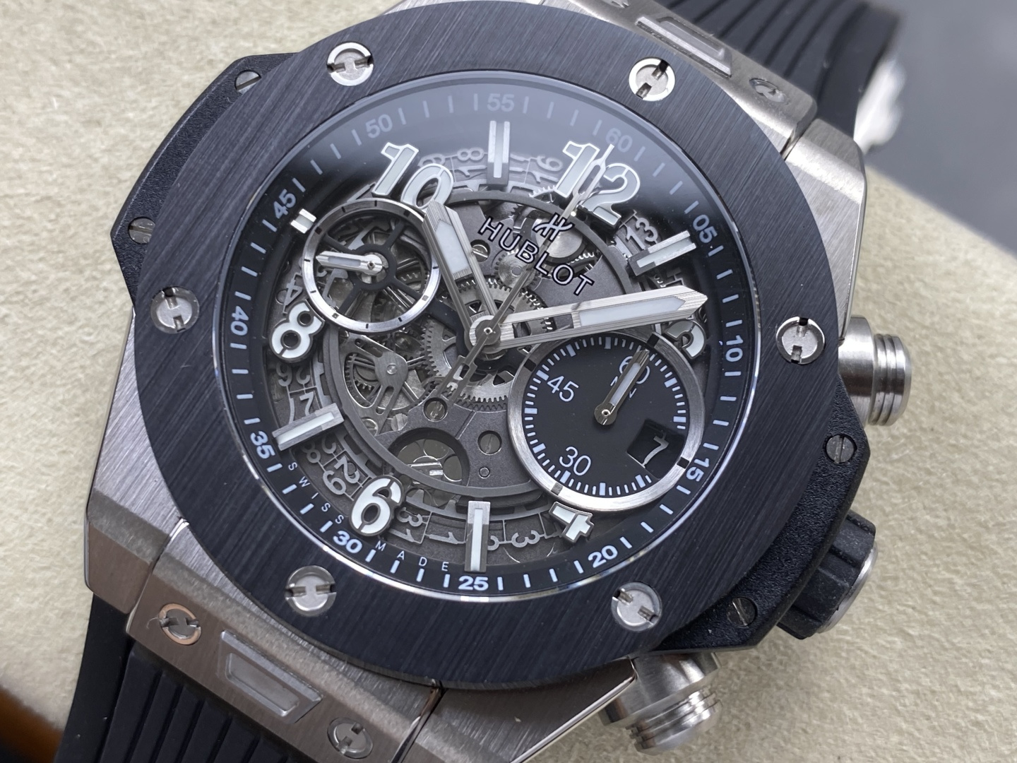 Hublot Big Bang Titanium 42 mm Chronograph BBF Factory Configuration 79BC86 1:1 Superclone - Image 9