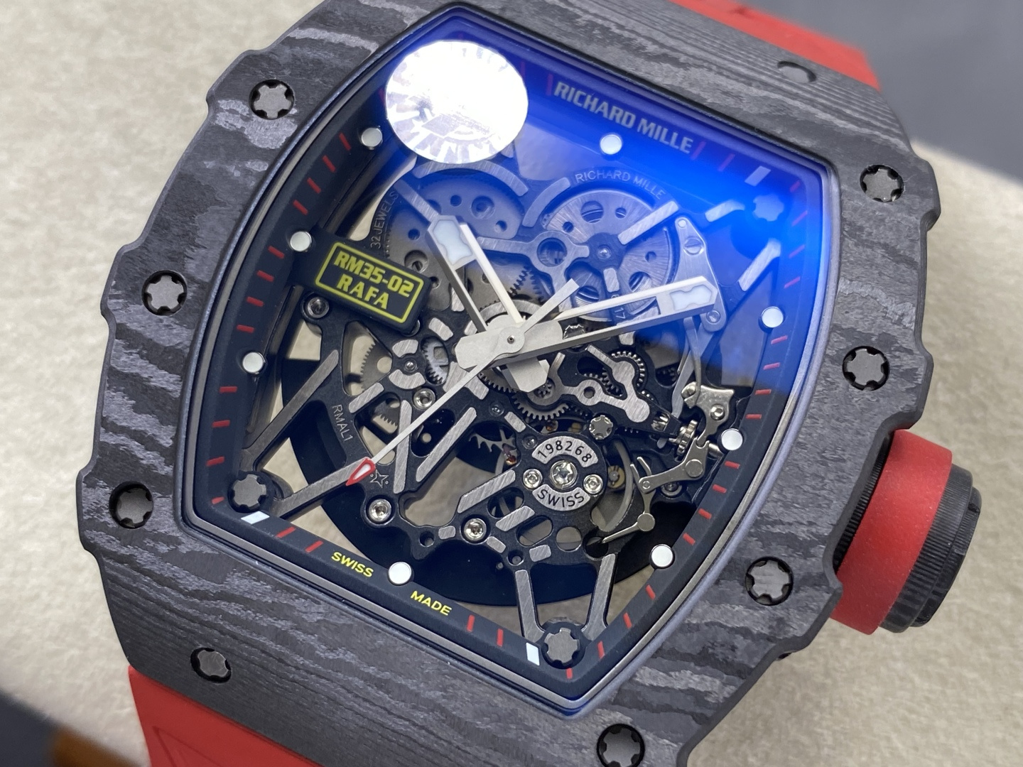 Richard Mille RM 035 RM35-02 Titanium 44.5 mm ZF Factory Configuration 25AA45 1:1 Superclone - Image 9