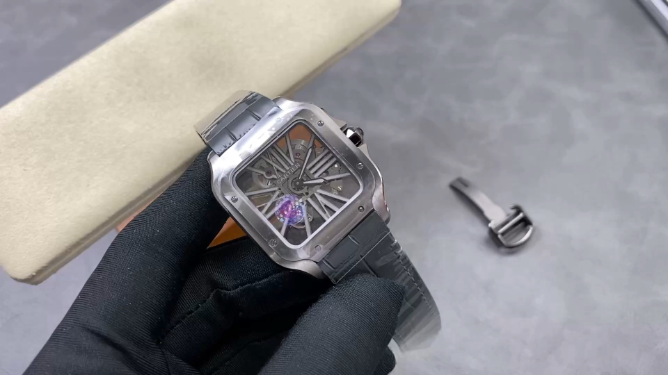 Cartier Santos de Cartier Skeleton 39.8 mm AF Factory Configuration 26CEEC 1:1 Superclone