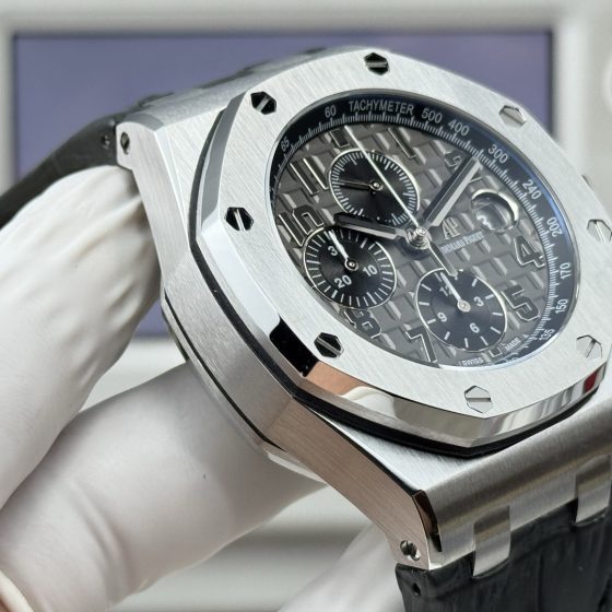 Audemars Piguet Royal Oak Offshore 26470 Stainless steel Rubber strap 42 mm Chronograph LS Factory Configuration 6E6214 1:1 Superclone
