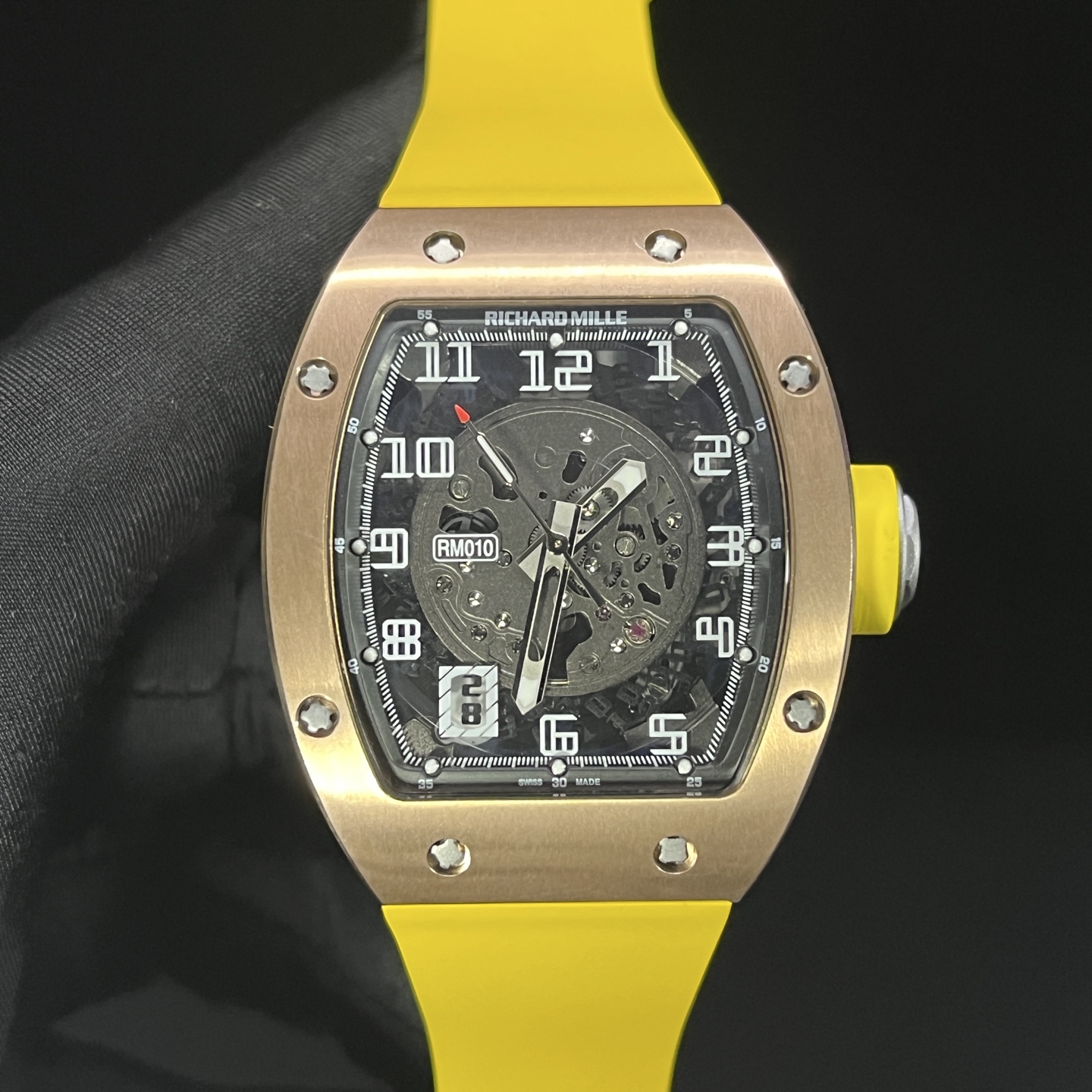 Richard Mille RM 010 RM010 Stainless steel Rubber strap 1:1 Superclone
