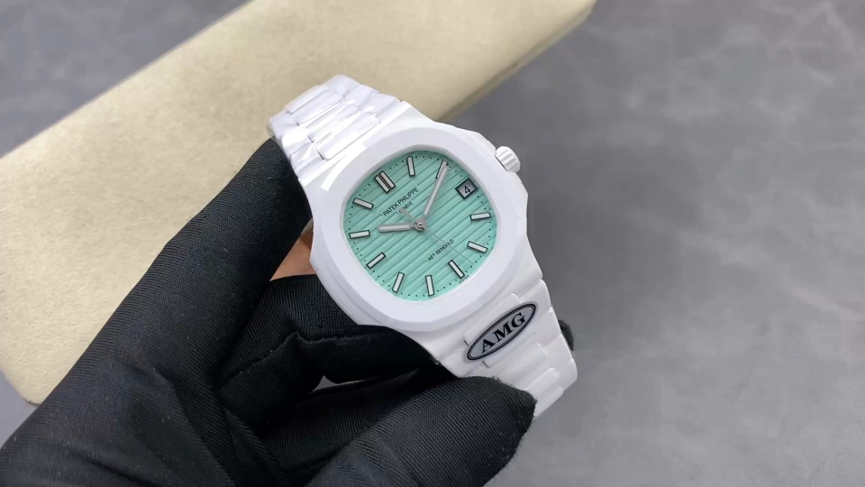 Patek Philippe Nautilus 5711 Ceramic Blue dial 40 mm Configuration 449F32 1:1 Superclone
