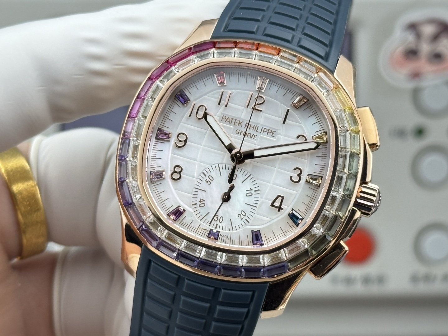 Patek Philippe Aquanaut Luce 7968/300R-001 Rainbow Chronograph 1:1 Superclone - Image 124