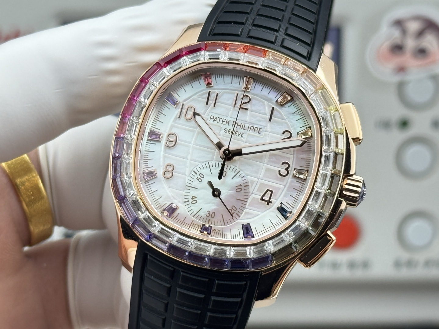 Patek Philippe Aquanaut Luce 7968/300R-001 Rainbow Chronograph 1:1 Superclone - Image 208