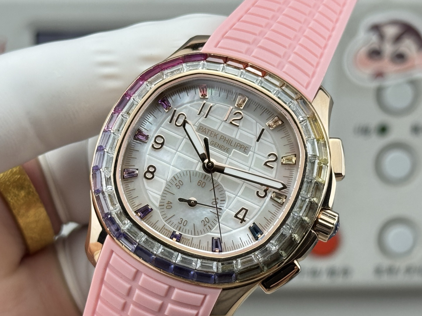 Patek Philippe Aquanaut Luce 7968/300R-001 Rainbow Chronograph 1:1 Superclone - Image 131